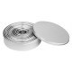 Vogue RVS Ronde Gladde Uitstekers - Set van 12 stuks