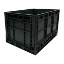 Vogue Opvouwbare Transportkrat Kunststof Zwart 594x396x353mm