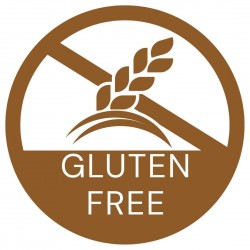 Hygiplas glutenvrije voedseletiketten – rol van 1000 stuks