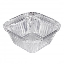 Fiesta recyclebare foliecontainer 100 ml – zilveren aluminium bakjes (200 stuks)