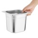 Vogue RVS Gastronorm Bakken Set 2x 1/3 2x 1/6 Met Deksels - Zilver