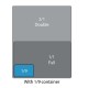 Matfer Bourgeat RVS GN1/9 bak 65mm - 0,6L