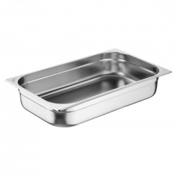Nisbets Essentials RVS Gastronorm Bak 1/1 100mm - Set van 3 stuks