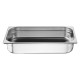 Nisbets Essentials RVS Gastronorm Bak 1/1 100mm - Set van 3 stuks