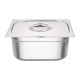 Vogue RVS Gastronorm Bakken Set 2 x 1/2 Met Deksels