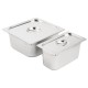 Vogue RVS Gastronorm Bakken Set 1/3 en 2/3 Met Deksels