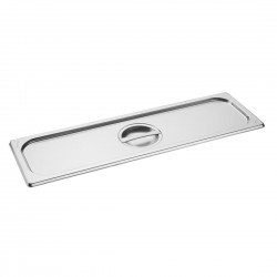 Vogue RVS gastronorm 2/4 deksel - Zilver