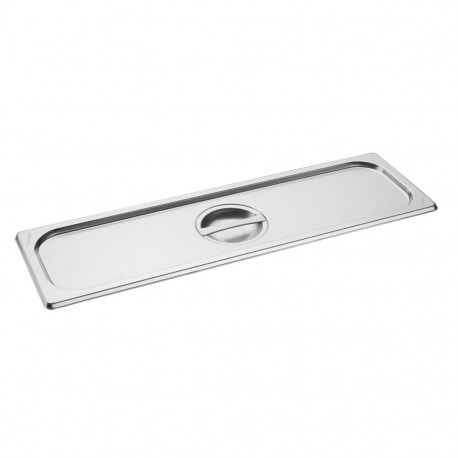Vogue RVS gastronorm 2/4 deksel - Zilver