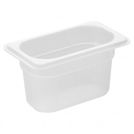 Nisbets Essentials polypropyleen GN bak 1/9 - 100mm - Helder