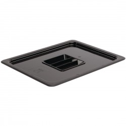 Vogue polycarbonaat deksel zwart GN 1/2 – 325x265mm