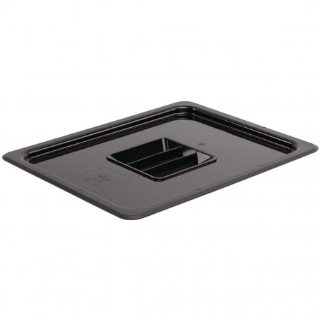 Vogue polycarbonaat deksel zwart GN 1/2 – 325x265mm