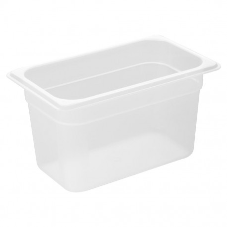 Nisbets Essentials GN Bak 1/4 Polypropyleen 150mm – Helder, 3,7L