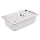 Vogue RVS 1/1 Gastronorm Bak Met Deksel - Zilver 20L