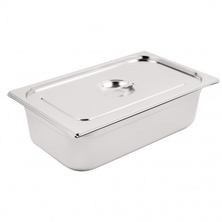 Vogue RVS 1/1 Gastronorm Bak Met Deksel - Zilver 20L