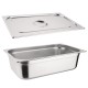 Vogue RVS 1/1 Gastronorm Bak Met Deksel - Zilver 20L