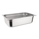 Vogue RVS 1/1 Gastronorm Bak Met Deksel - Zilver 20L