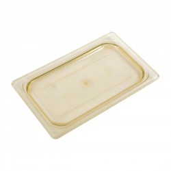 Cambro Hoogwarmte Polycarbonaat 1/4 Gastronorm Deksel - Amber/Geel