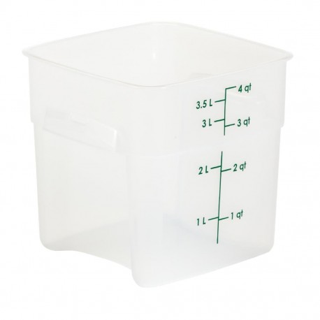 Cambro FreshPro CamSquare Container 3,8L Polypropyleen Helder