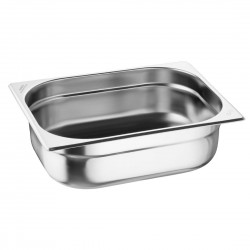 Nisbets Essentials RVS 1/2 Gastronorm Bak 100mm - Set van 3 GN Bakken
