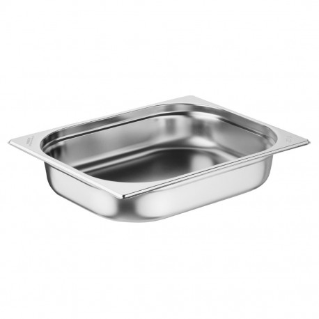 Nisbets Essentials RVS 1/2 Gastronorm Bak 65mm – Set van 3 stuks