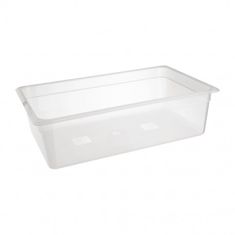 Nisbets Essentials polypropyleen GN 1/1 gastronorm bak 15cm - Helder