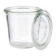 APS Weckpotten met Deksel 290ml - Set van 6 - Glas Helder