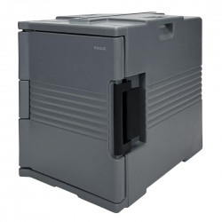 Vogue Thermo-Box 600 Voorlader Box Zwart voor GN Bak - 465x610x630mm