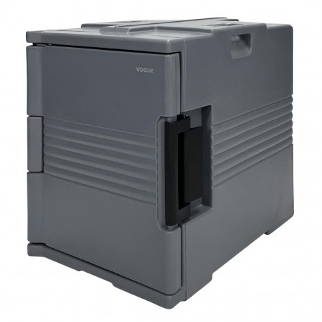 Vogue Thermo-Box 600 Voorlader Box Zwart voor GN Bak - 465x610x630mm