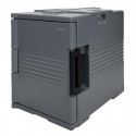 Vogue Thermo-Box 600 Voorlader Box Zwart voor GN Bak - 465x610x630mm