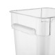 Vogue Hygiplas polycarbonaat opslagcontainer vierkant 7L - helder