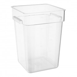 Hygiplas polycarbonaat vierkante opbergbak 20L - Helder