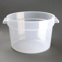 Vogue polypropyleen ronde vershoudbak 10L - helder