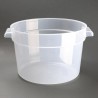 Vogue polypropyleen ronde vershoudbak 10L - helder