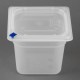 Hygiplas Click PP GN-bak 1/6 met deksel & 7 HACCP-kleurclips 150 mm 2,2L (set van 4)