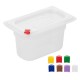 Hygiplas Click PP GN-bak 1/9 met deksel & HACCP-kleurclips 100 mm 0,85 l (set van 4)