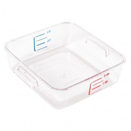 Rubbermaid polycarbonaat voedseldoos 2L - helder & maatverdeling