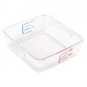 Rubbermaid polycarbonaat voedseldoos 2L - helder & maatverdeling