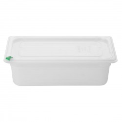 Hygiplas Click PP GN-bak 1/3 met deksel & 7 HACCP-kleurclips 100 mm 3,6L (set van 4)