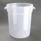 Vogue polypropyleen ronde vershoudbak 20L - Helder