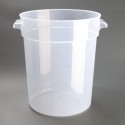 Vogue polypropyleen ronde vershoudbak 20L - Helder