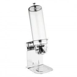 Olympia Graan Dispenser Enkel 4L - RVS & SAN Voedseldispenser Zilver