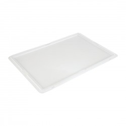 Cambro Deksel voor Pizza Deegkrat 60x40x2 cm – Wit Polyethyleen