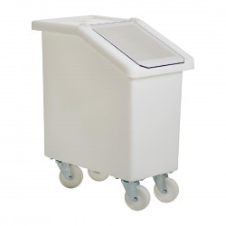 Mobiele ingrediëntenbak 65L wit – Polyethyleen voedseldoos op wielen