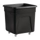Zwarte polyethyleen trolley groot - 185 liter
