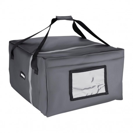 Vogue geïsoleerde pizza bezorgtas grijs 495x495x320mm
