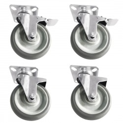 Buffalo Vogue zwenkwielen (4 stuks) – accessoire voor modulaire rekken CP829-A