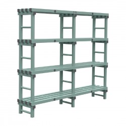 Jackstack Kunststof Eurostelling 200x40cm - SPECIALE AANBIEDING + GRATIS Vlonder