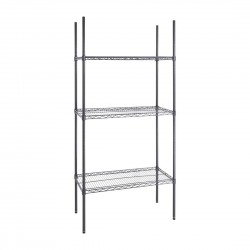 Nisbets Essentials 3-laags gecoat stellingsysteem 1820 x 915 x 457mm - modulair rek in staal
