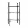 Nisbets Essentials 3-laags gecoat stellingsysteem 1820 x 915 x 457mm - modulair rek in staal
