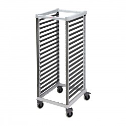 Cambro GN 2/1 Regaalwagen 18 Etages – Composiet, Grijs – voor 36x GN 1/1 Bakken